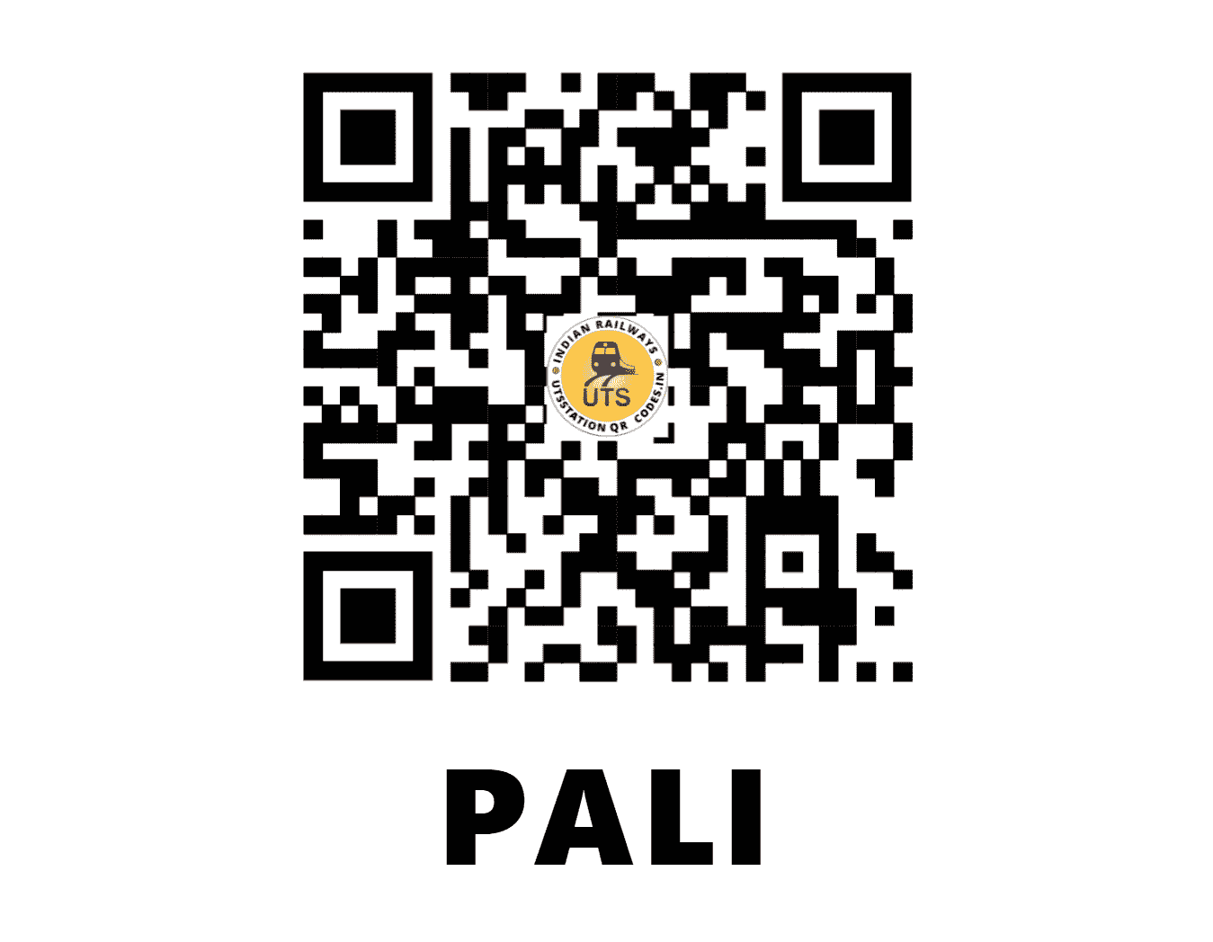 UTS QR Code for PALI - PALI (NW - HARYANA)
