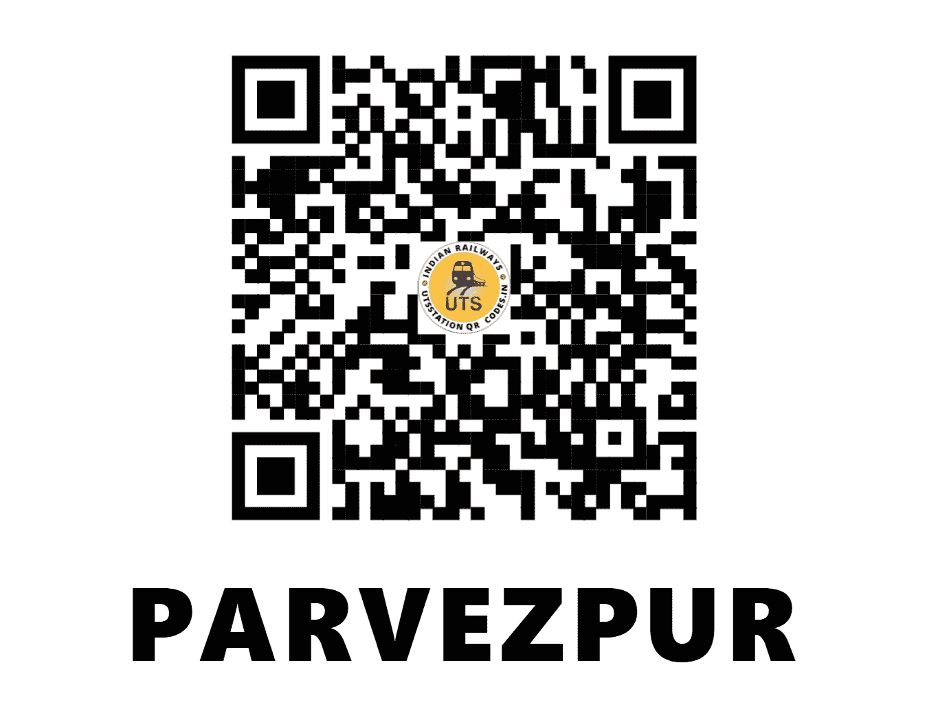 UTS QR Code for PARVEZPUR - PVZ (NW - HARYANA)