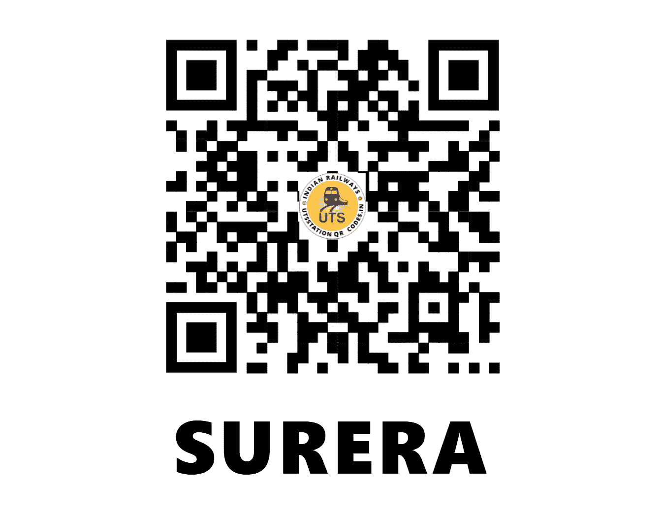 UTS QR Code for SURERA - SURR (NW - HARYANA)