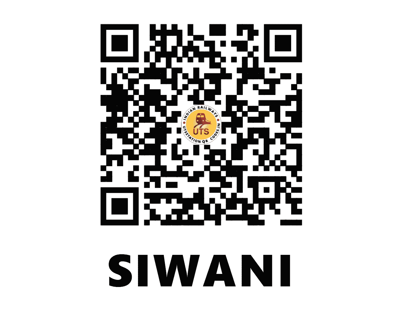 UTS QR Code for SIWANI - SWNI (NW - HARYANA)