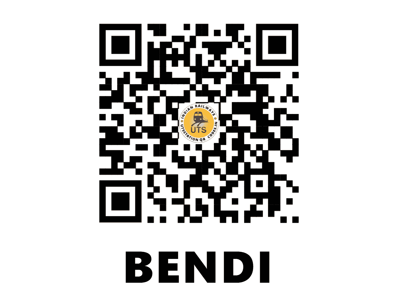 UTS QR Code for BENDI - BFQ (EC - JHARKHAND)