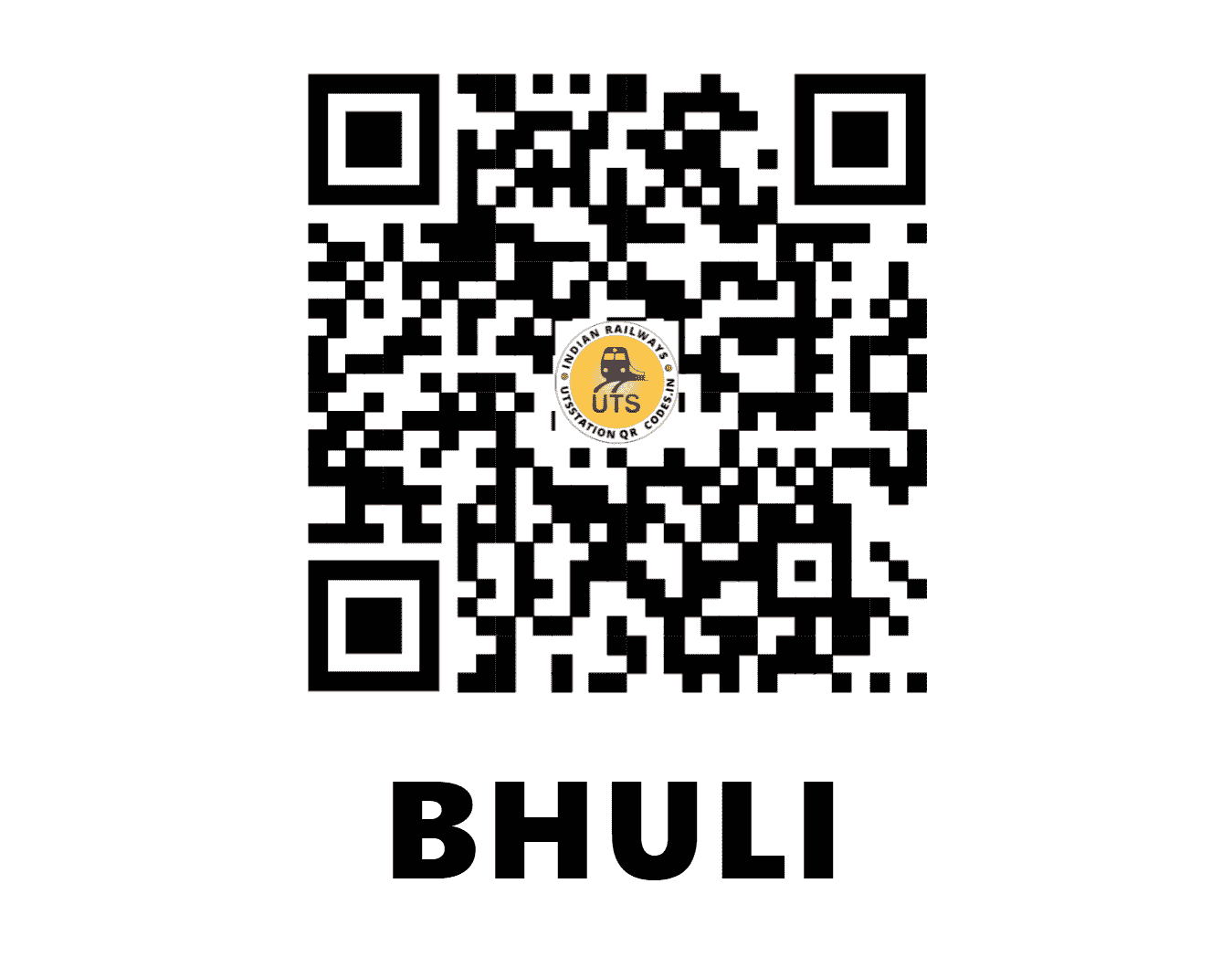 UTS QR Code for BHULI - BHN (EC - JHARKHAND)