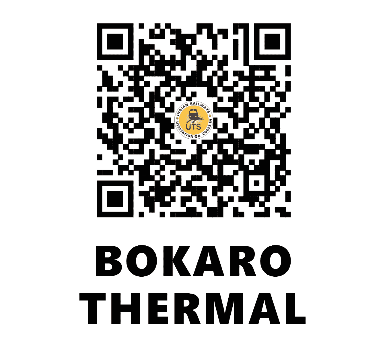 UTS QR Code for BOKARO THERMAL - BKRO (EC - JHARKHAND)