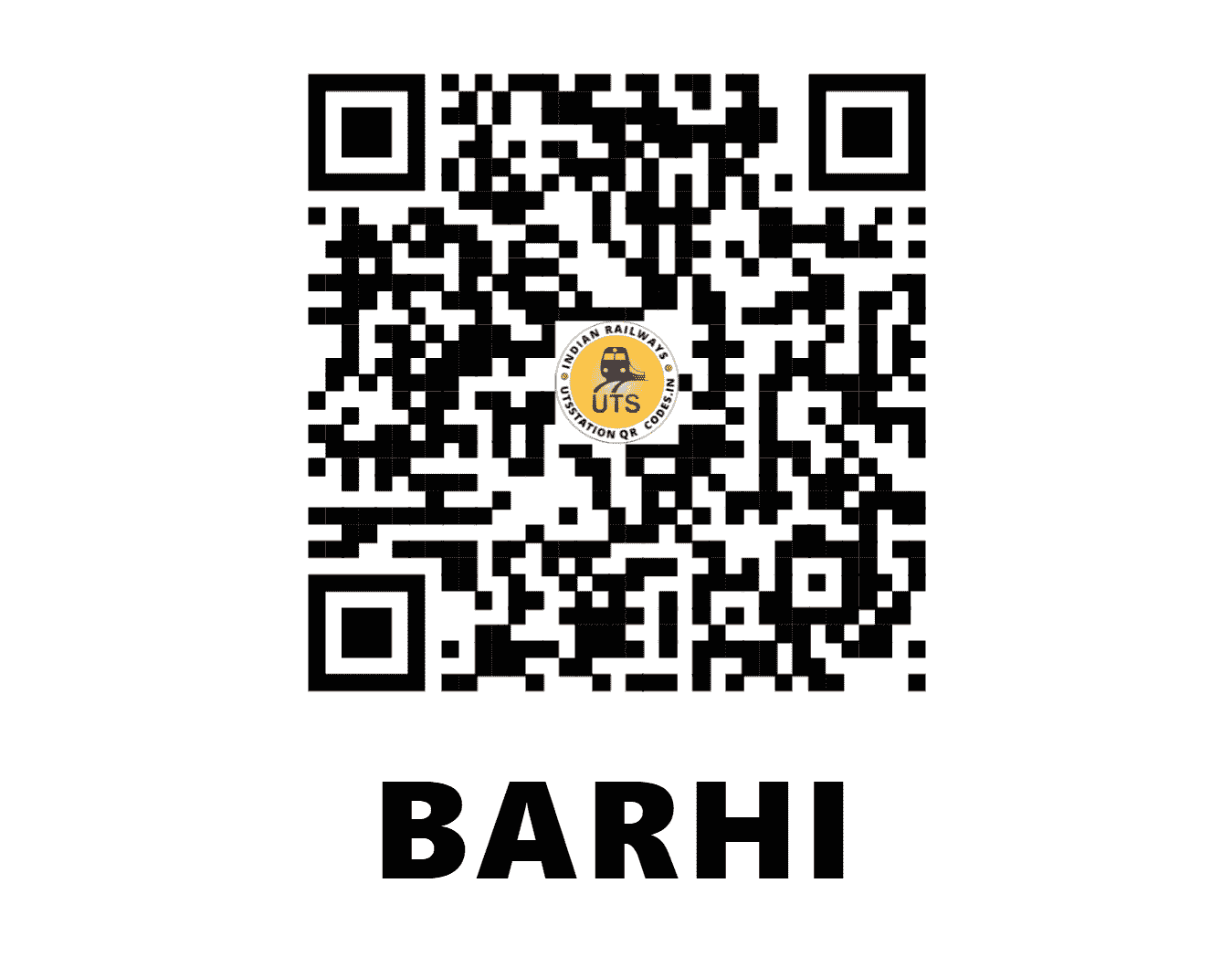 UTS QR Code for BARHI - BRHI (EC - JHARKHAND)