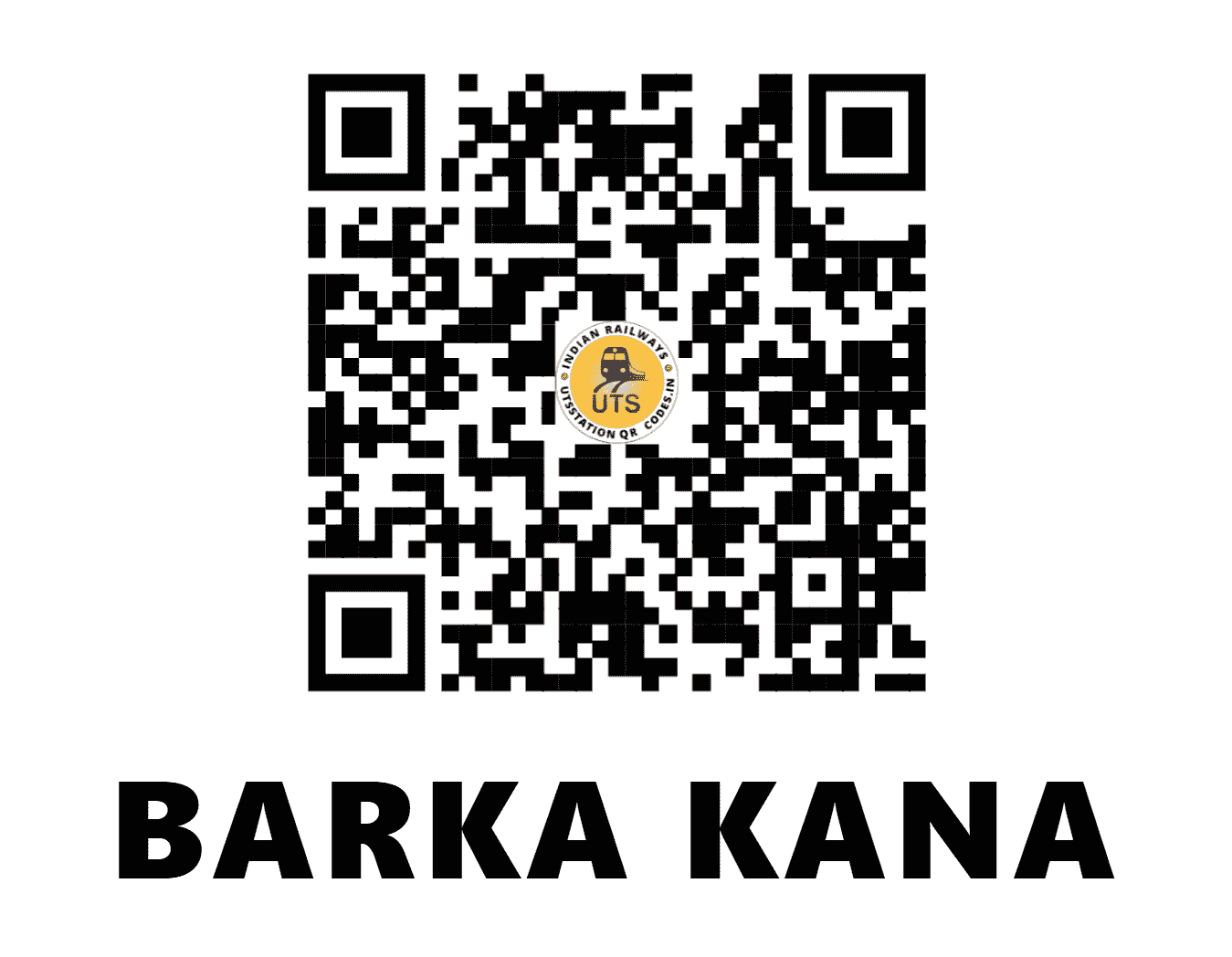 UTS QR Code for BARKA KANA - BRKA (EC - JHARKHAND)