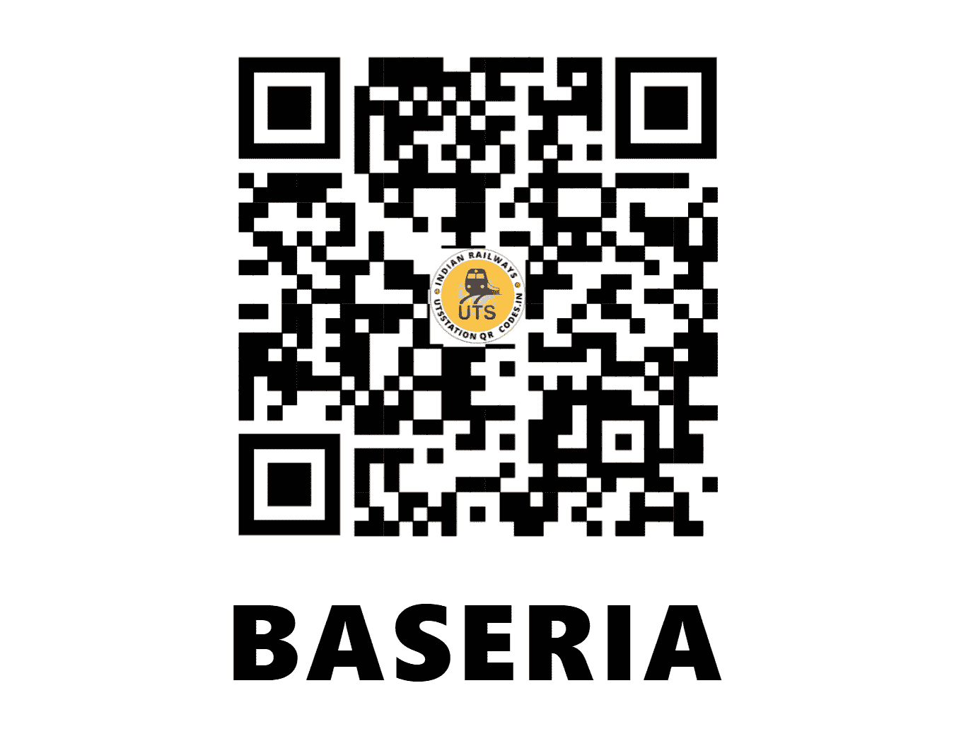 UTS QR Code for BASERIA - BZE (EC - JHARKHAND)