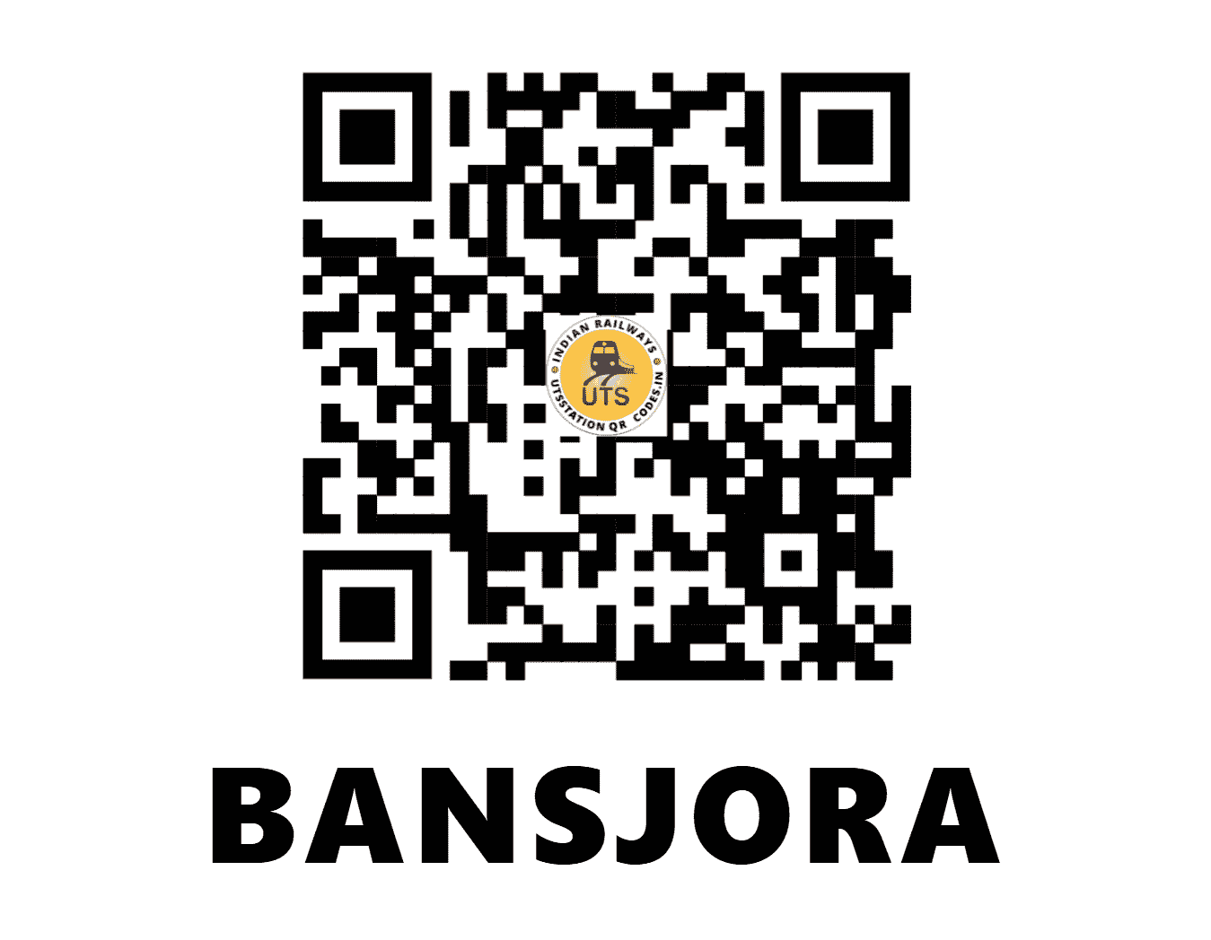 UTS QR Code for BANSJORA - BZS (EC - JHARKHAND)