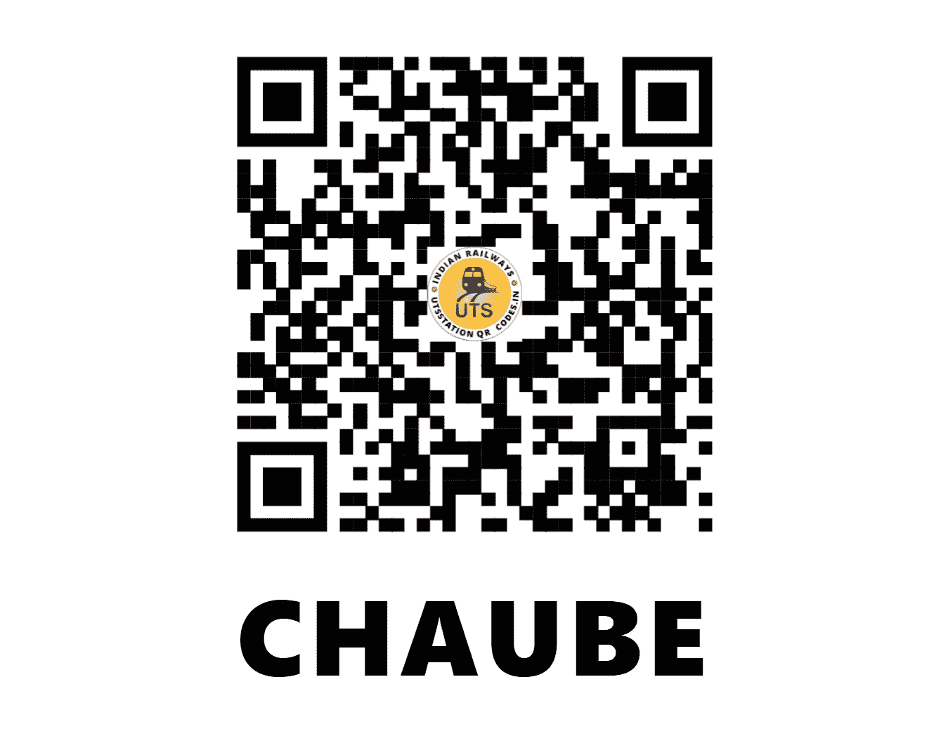 UTS QR Code for CHAUBE - CBH (EC - JHARKHAND)