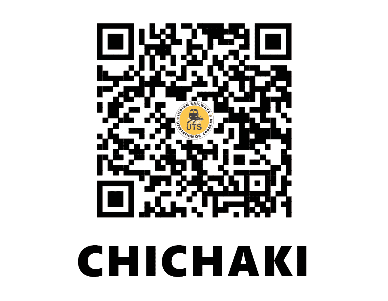 UTS QR Code for CHICHAKI - CCK (EC - JHARKHAND)