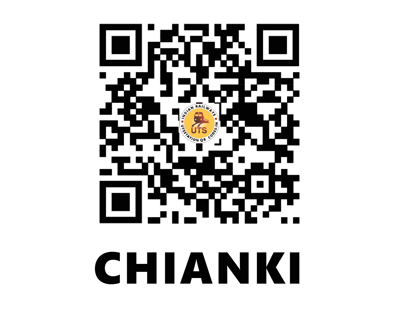 UTS QR Code for CHIANKI - CNF (EC - JHARKHAND)