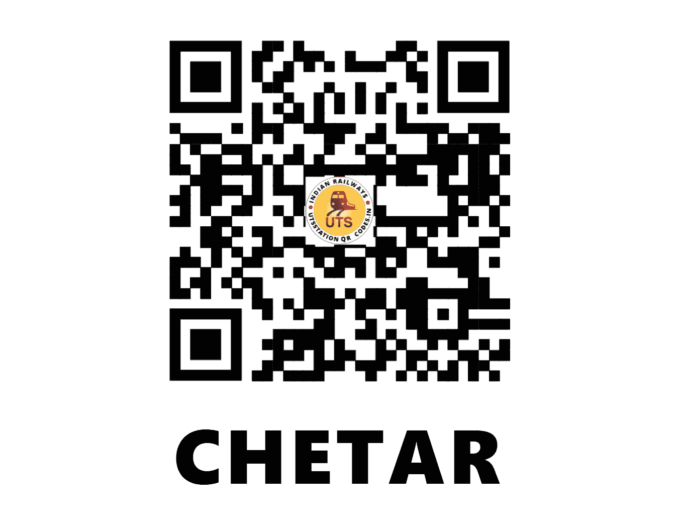 UTS QR Code for CHETAR - CTQ (EC - JHARKHAND)