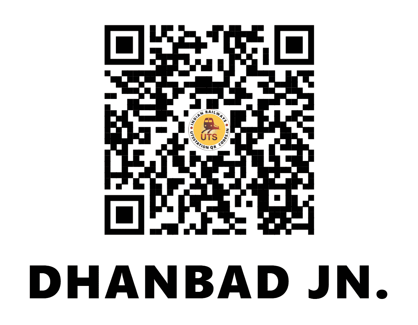 UTS QR Code for DHANBAD JN. - DHN (EC - JHARKHAND)