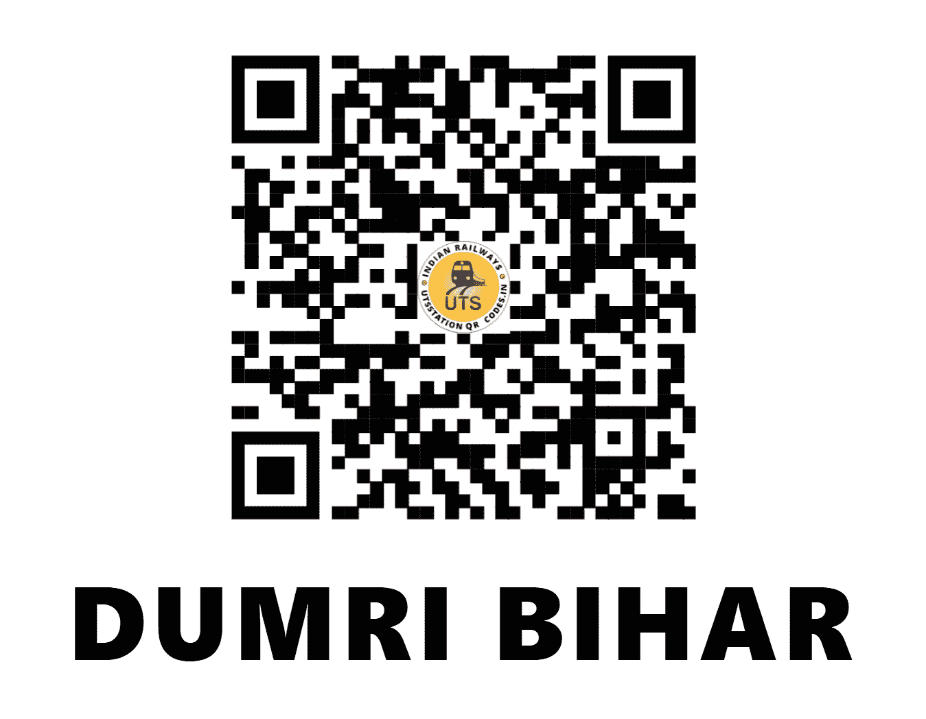 UTS QR Code for DUMRI BIHAR - DMBR (EC - JHARKHAND)