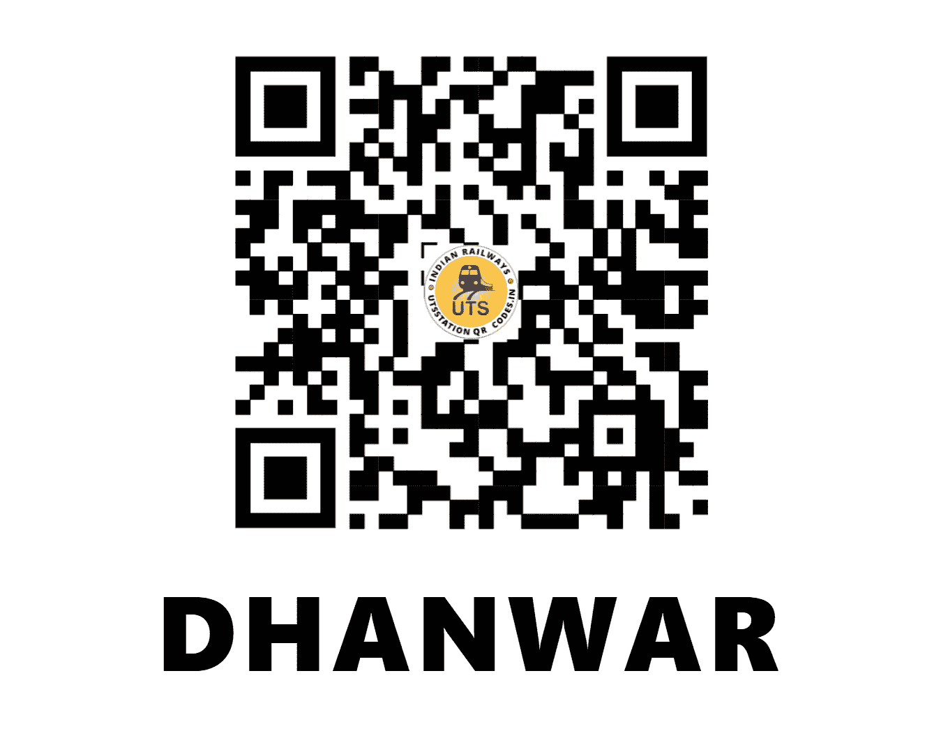 UTS QR Code for DHANWAR - DNWR (EC - JHARKHAND)