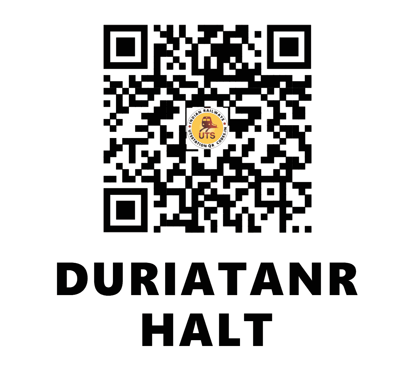 UTS QR Code for DURIATANR HALT - DUTR (EC - JHARKHAND)