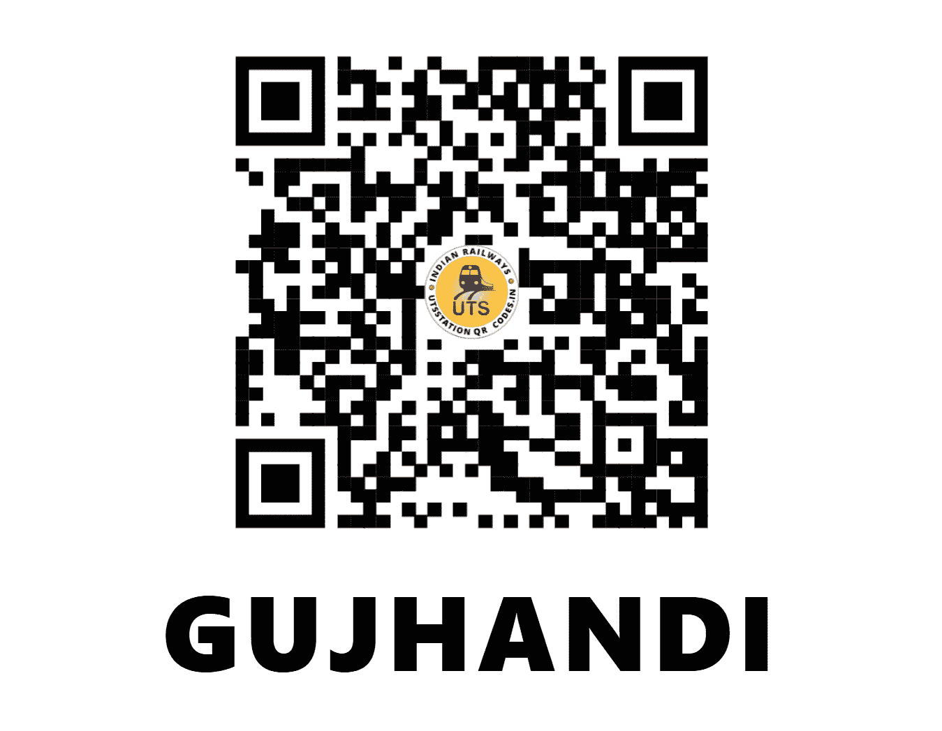 UTS QR Code for GUJHANDI - GJD (EC - JHARKHAND)