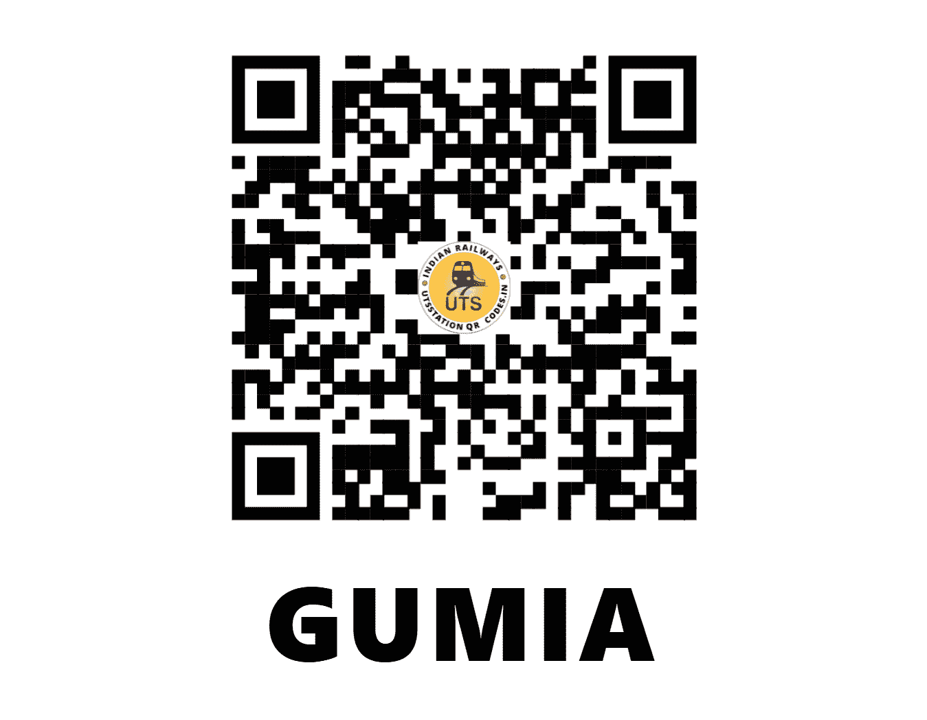 UTS QR Code for GUMIA - GMIA (EC - JHARKHAND)