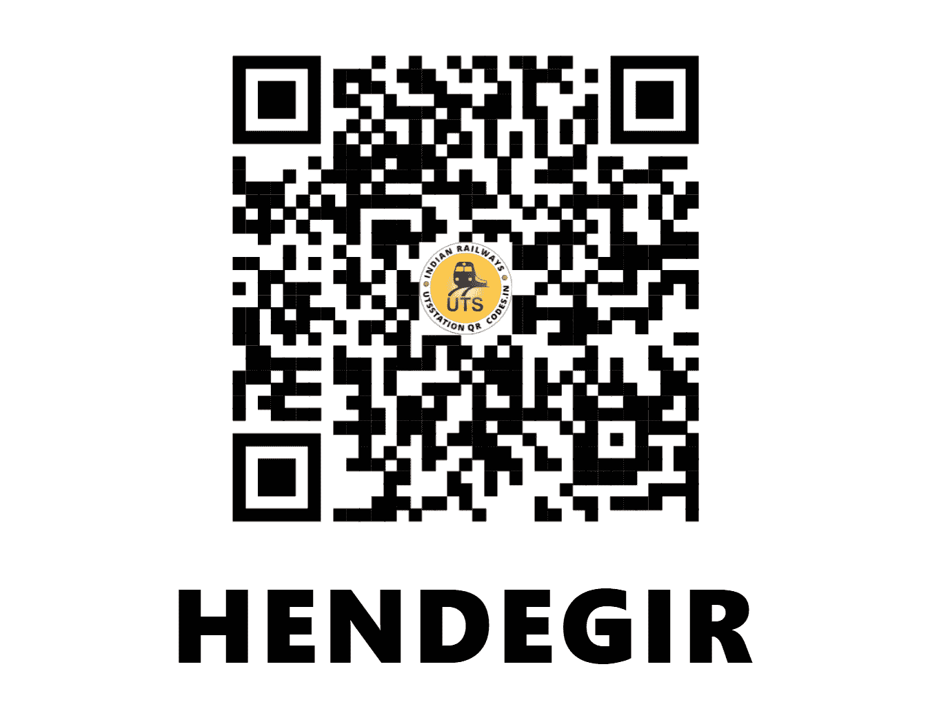 UTS QR Code for HENDEGIR - HNDR (EC - JHARKHAND)