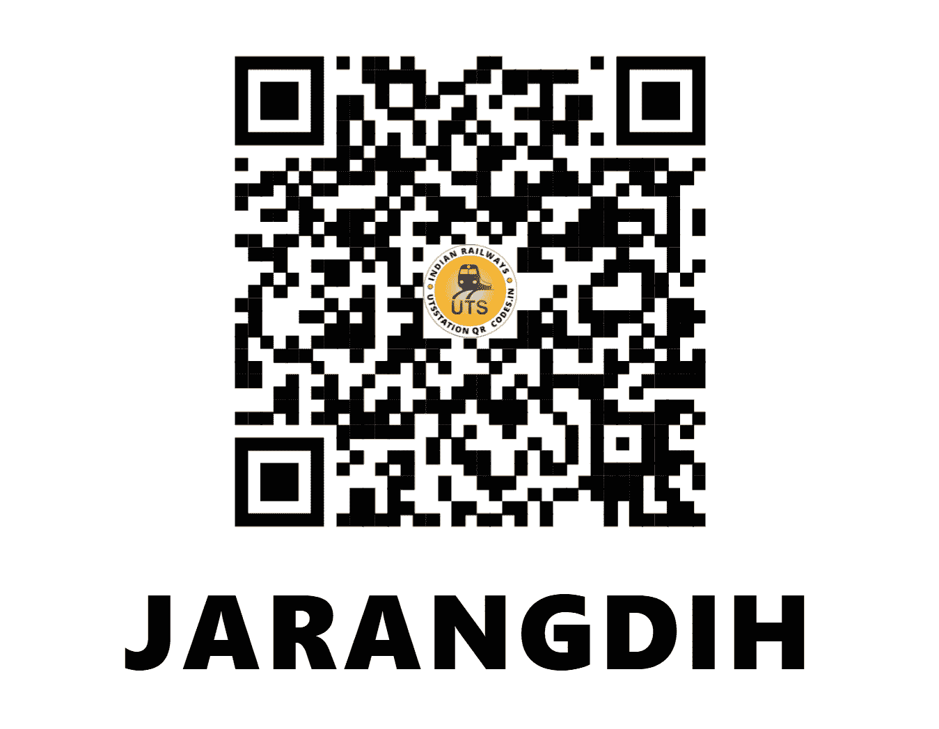 UTS QR Code for JARANGDIH - JAN (EC - JHARKHAND)