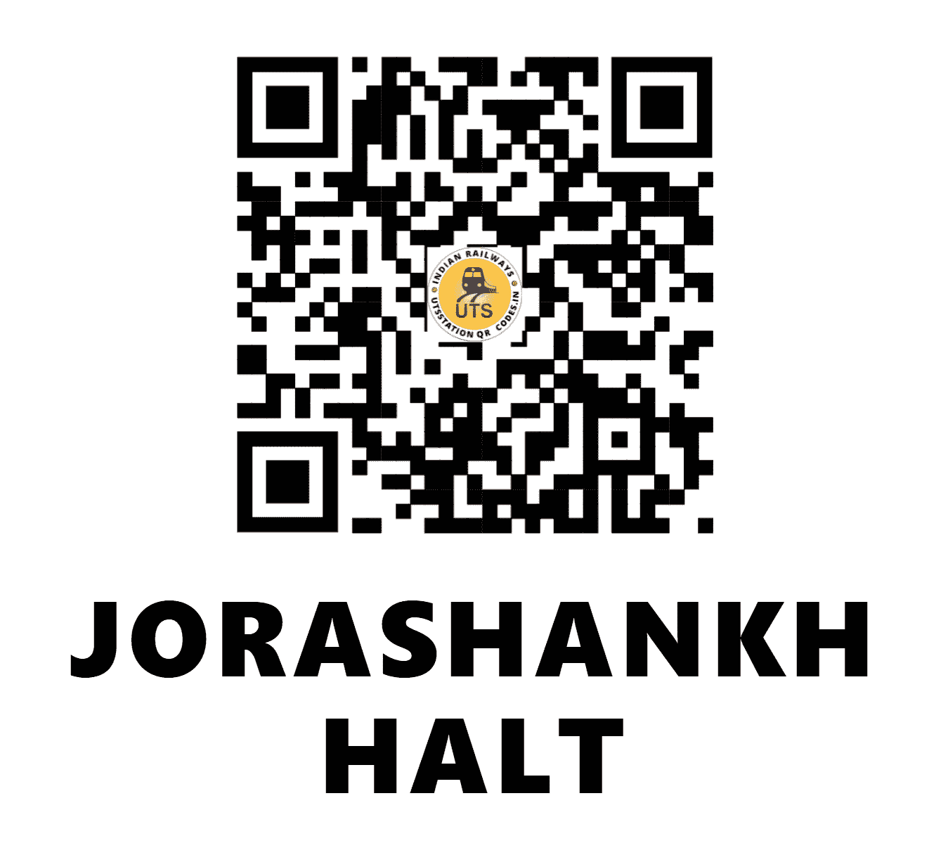 UTS QR Code for JORASHANKH HALT - JASH (EC - JHARKHAND)