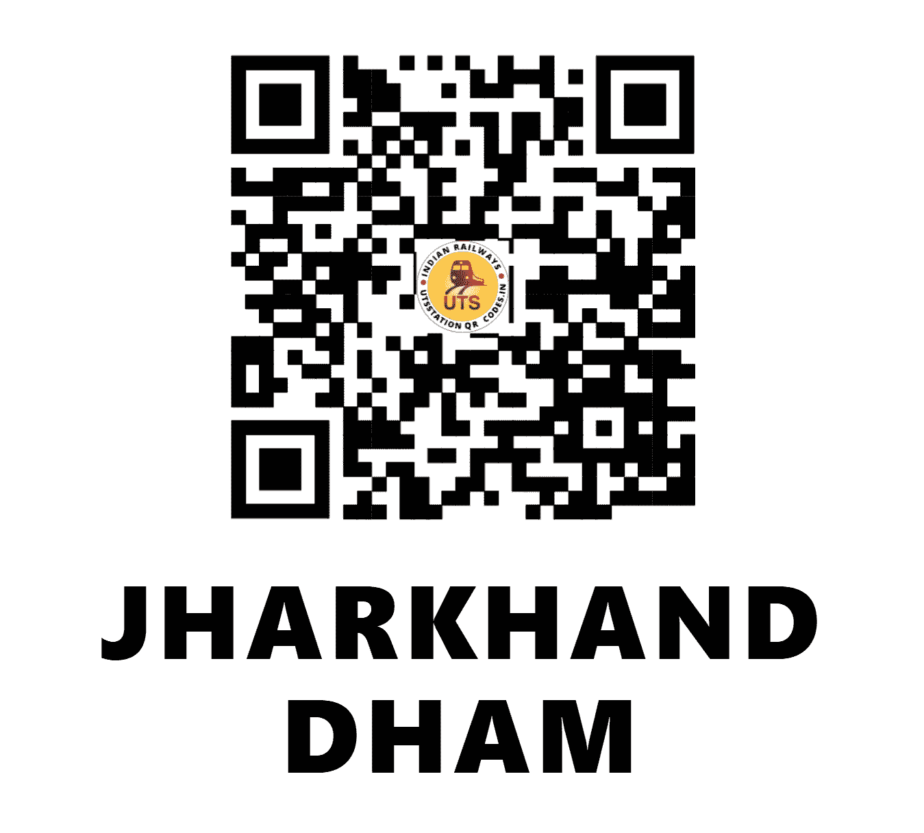 UTS QR Code for JHARKHAND DHAM - JKDK (EC - JHARKHAND)