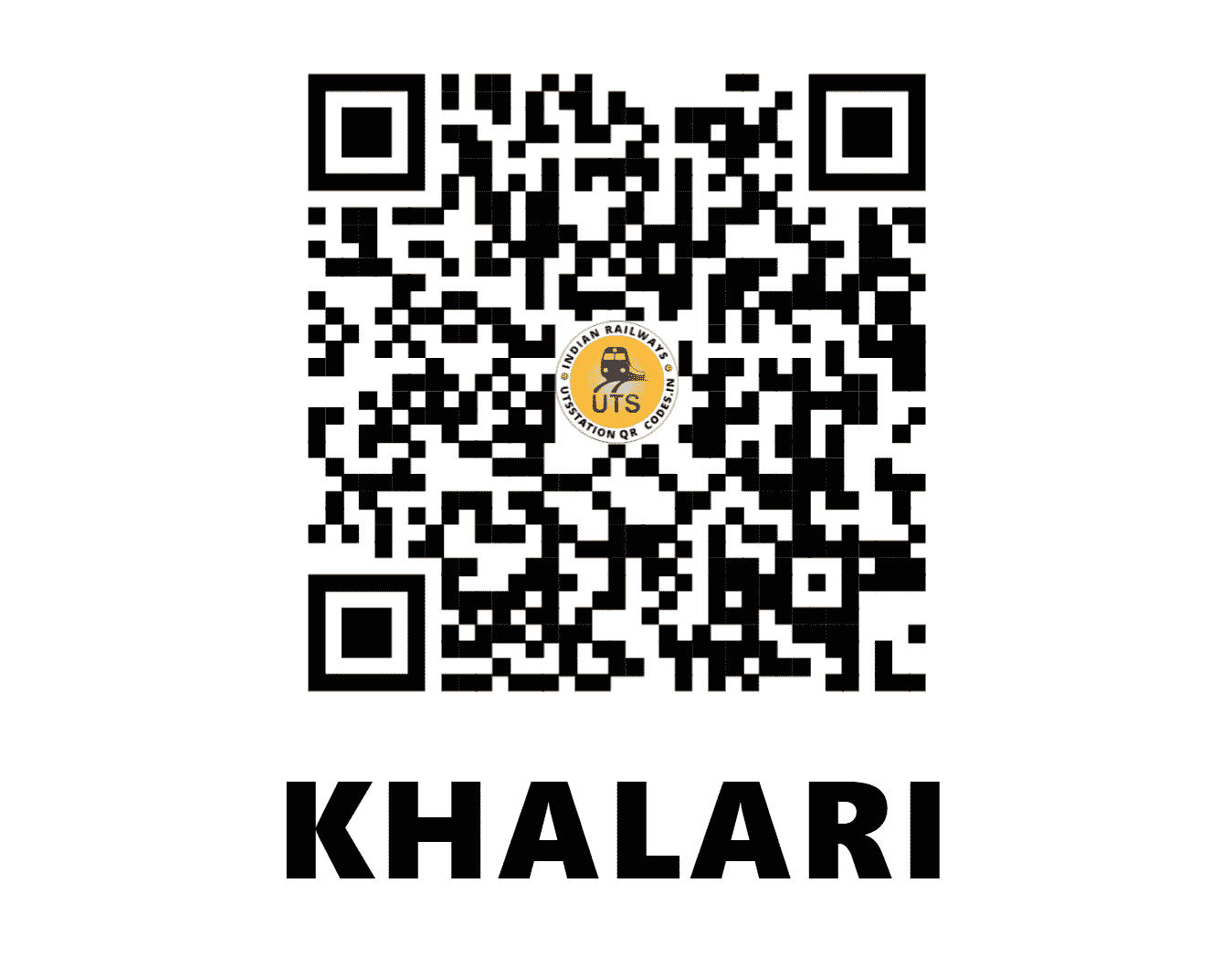 UTS QR Code for KHALARI - KLRE (EC - JHARKHAND)