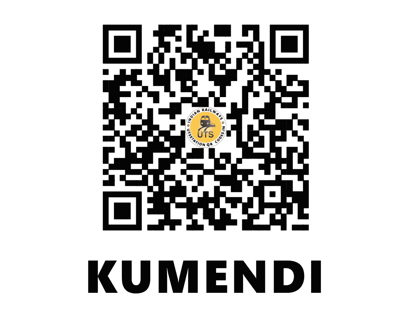 UTS QR Code for KUMENDI - KMND (EC - JHARKHAND)