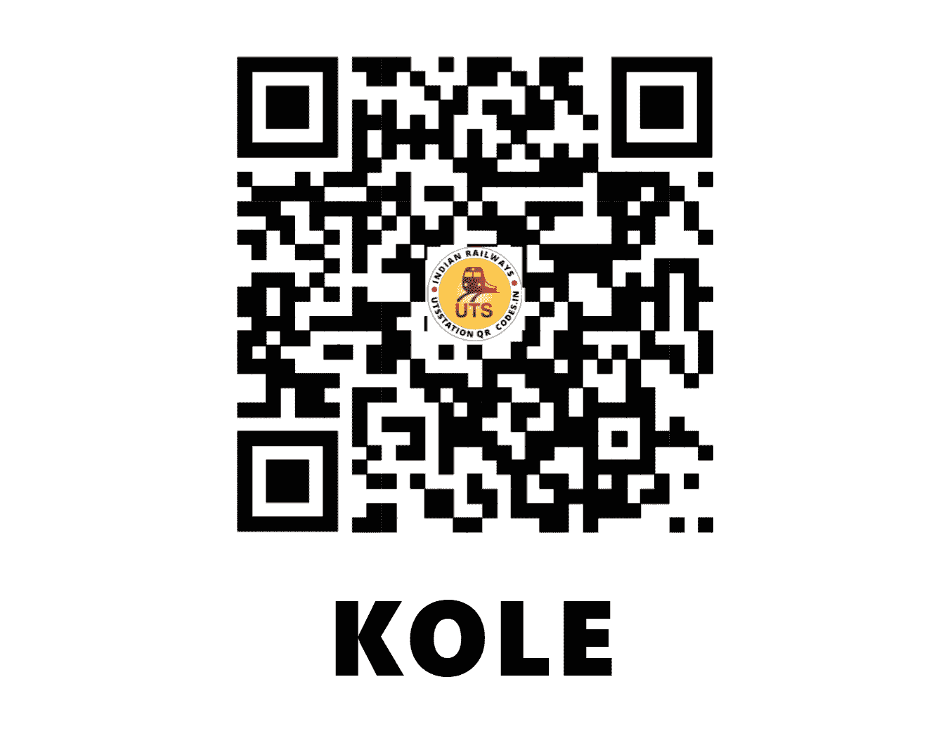 UTS QR Code for KOLE - KOLE (EC - JHARKHAND)