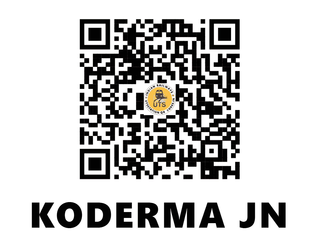 UTS QR Code for KODERMA JN - KQR (EC - JHARKHAND)