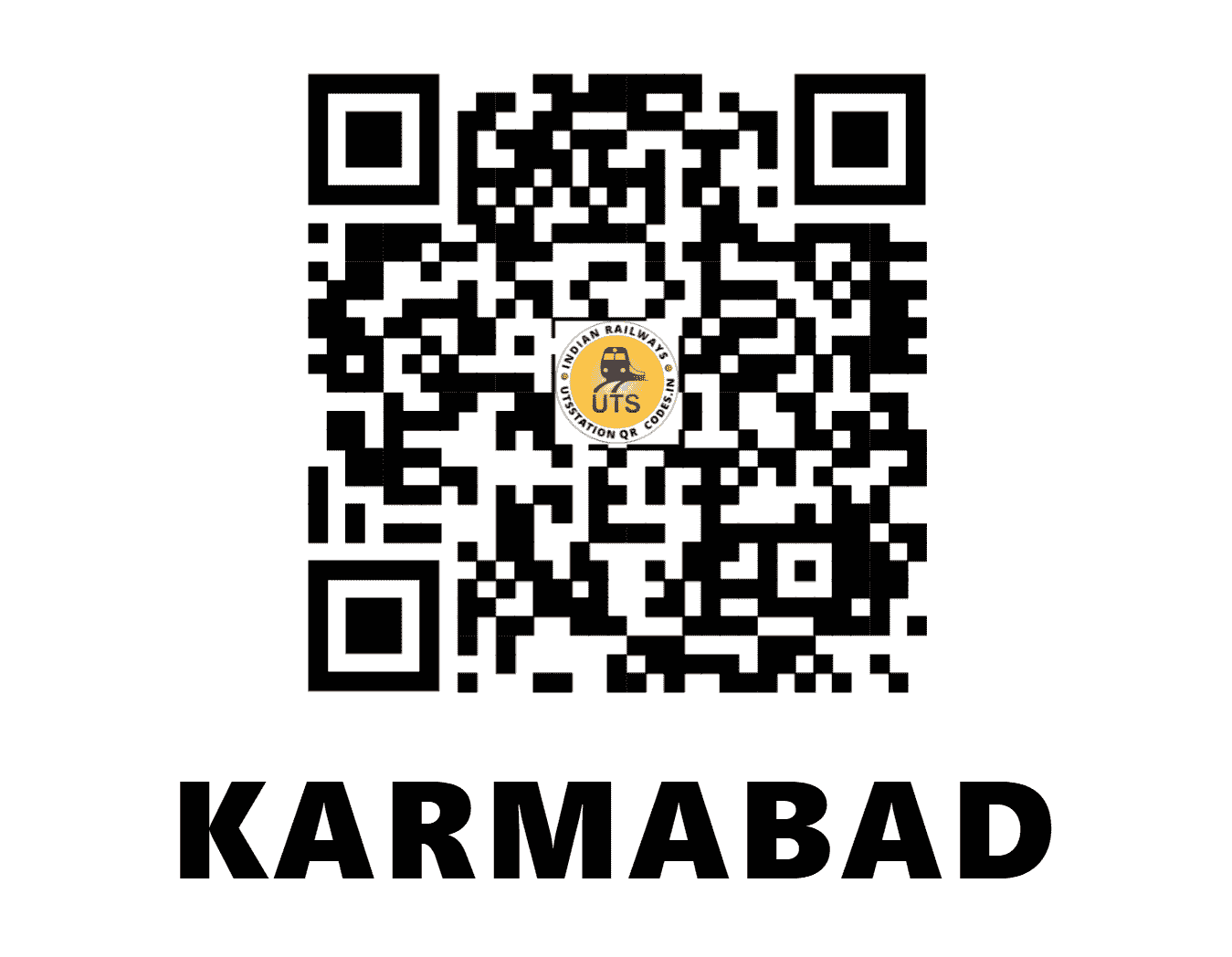 UTS QR Code for KARMABAD - KRMB (EC - JHARKHAND)