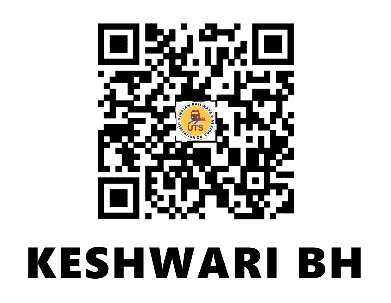 UTS QR Code for KESHWARI BH - KSHR (EC - JHARKHAND)