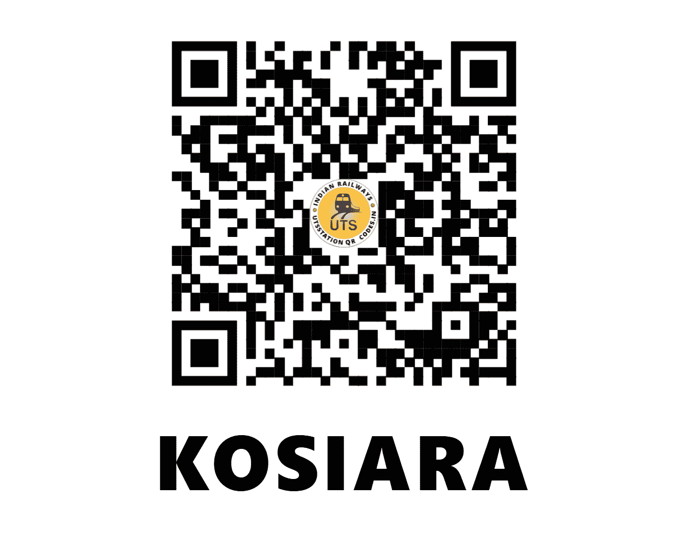 UTS QR Code for KOSIARA - KVQ (EC - JHARKHAND)
