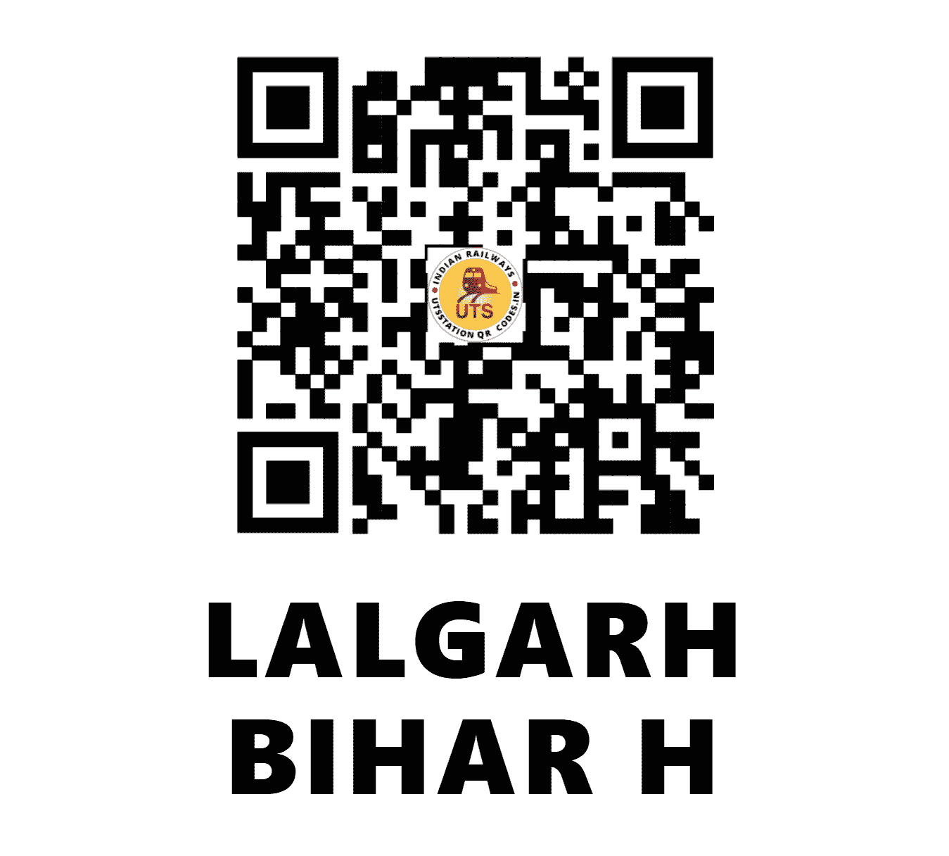 UTS QR Code for LALGARH BIHAR H - LBT (EC - JHARKHAND)