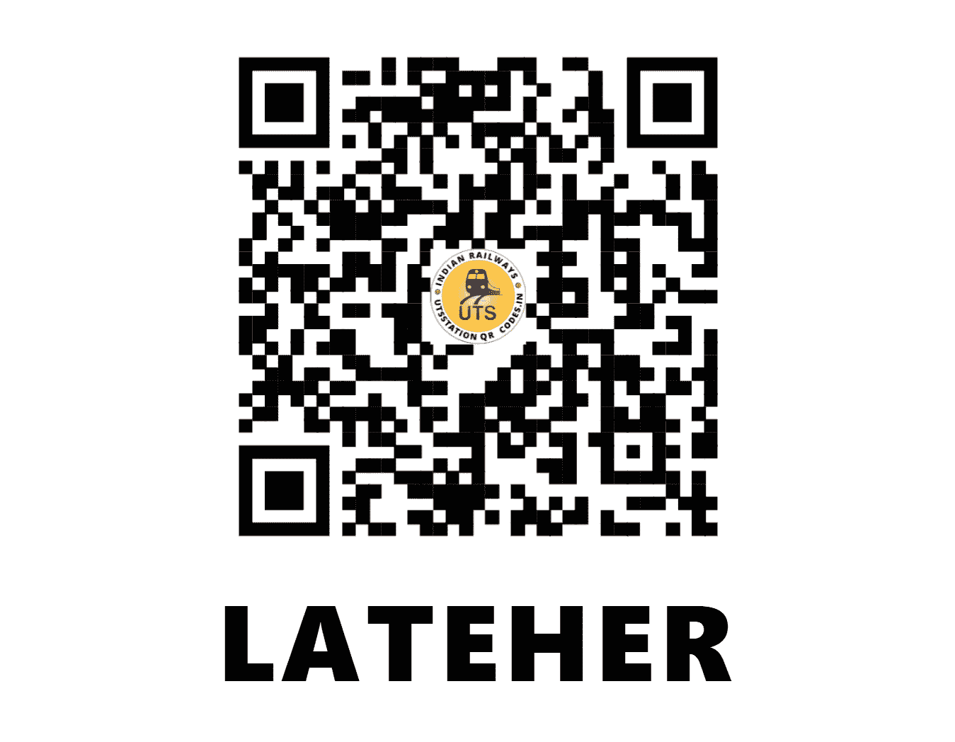 UTS QR Code for LATEHER - LTHR (EC - JHARKHAND)