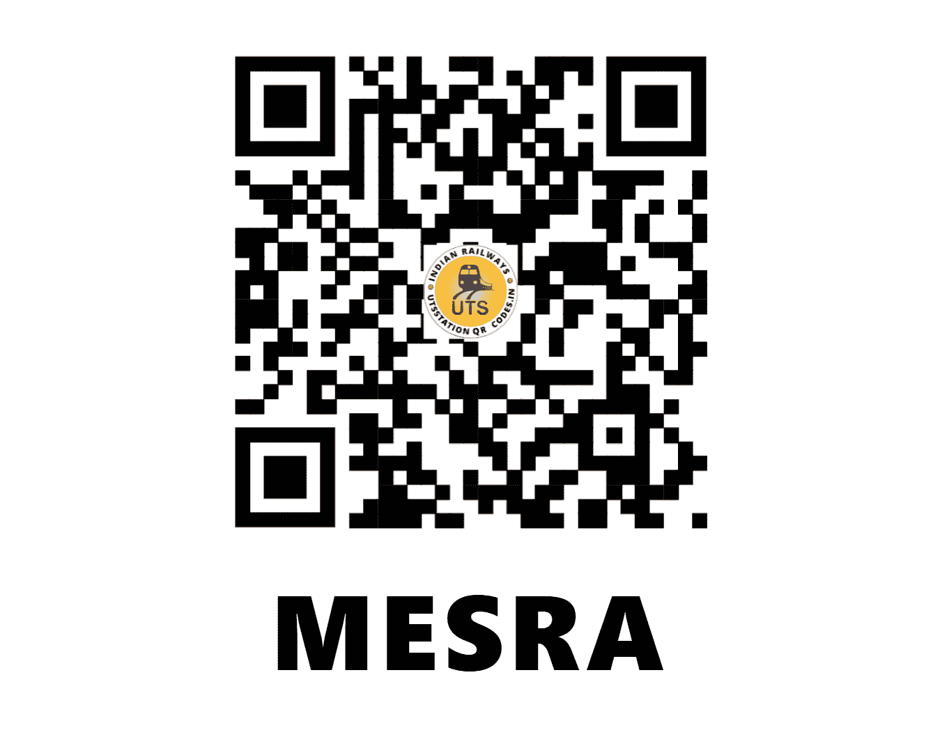 UTS QR Code for MESRA - MESR (EC - JHARKHAND)