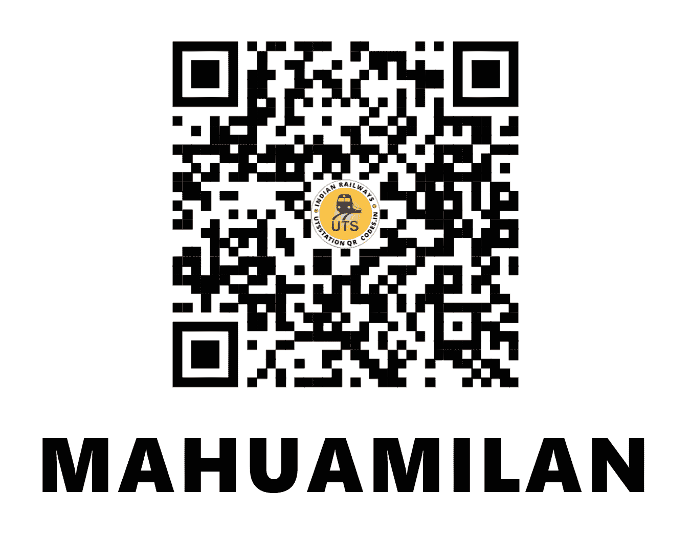 UTS QR Code for MAHUAMILAN - MMLN (EC - JHARKHAND)