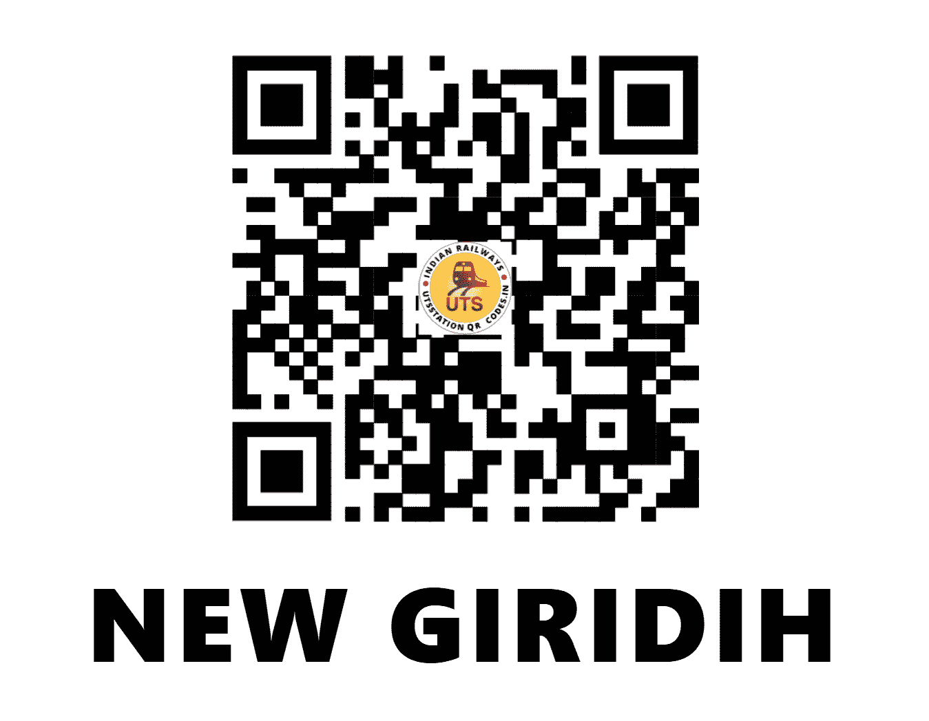 UTS QR Code for NEW GIRIDIH - NGRH (EC - JHARKHAND)