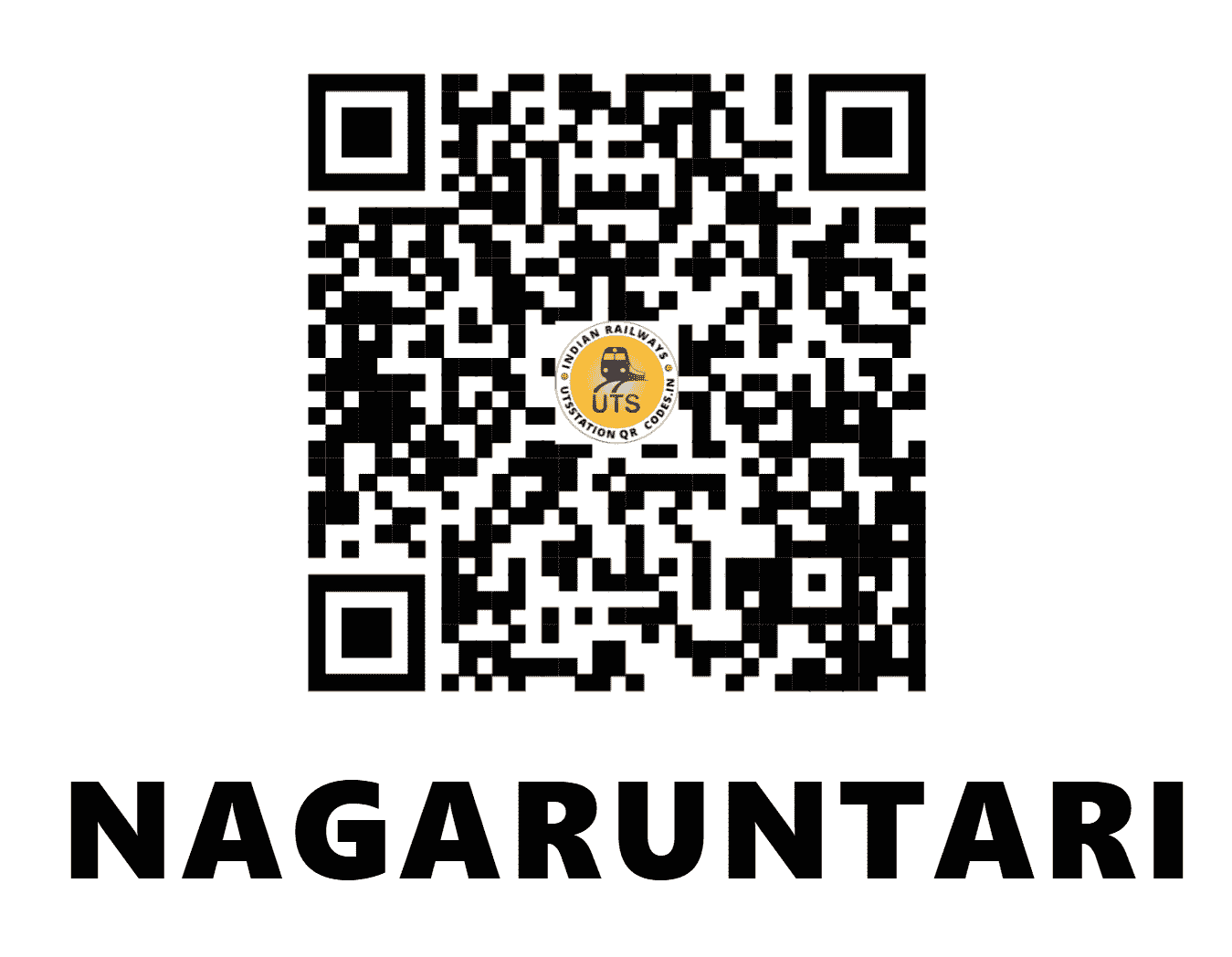 UTS QR Code for NAGARUNTARI - NUQ (EC - JHARKHAND)
