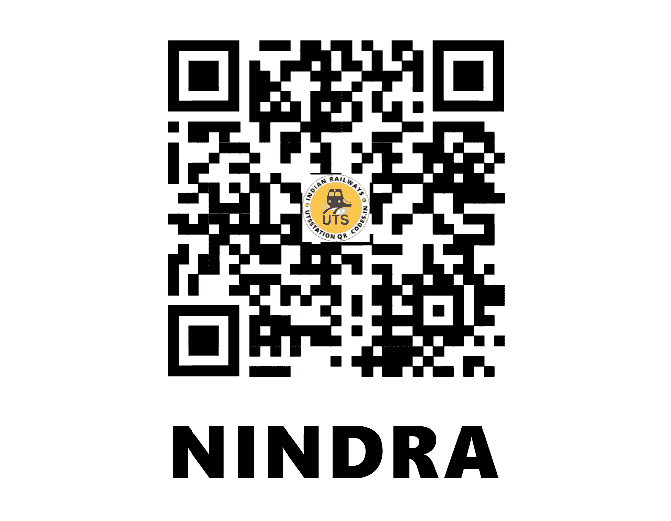 UTS QR Code for NINDRA - NVA (EC - JHARKHAND)