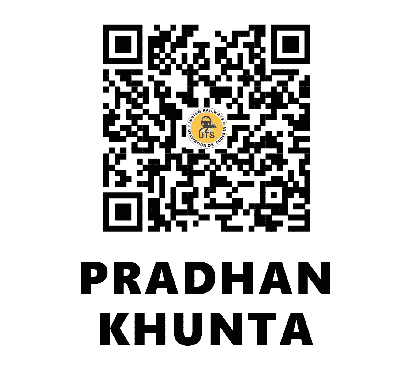 UTS QR Code for PRADHAN KHUNTA - PKA (EC - JHARKHAND)