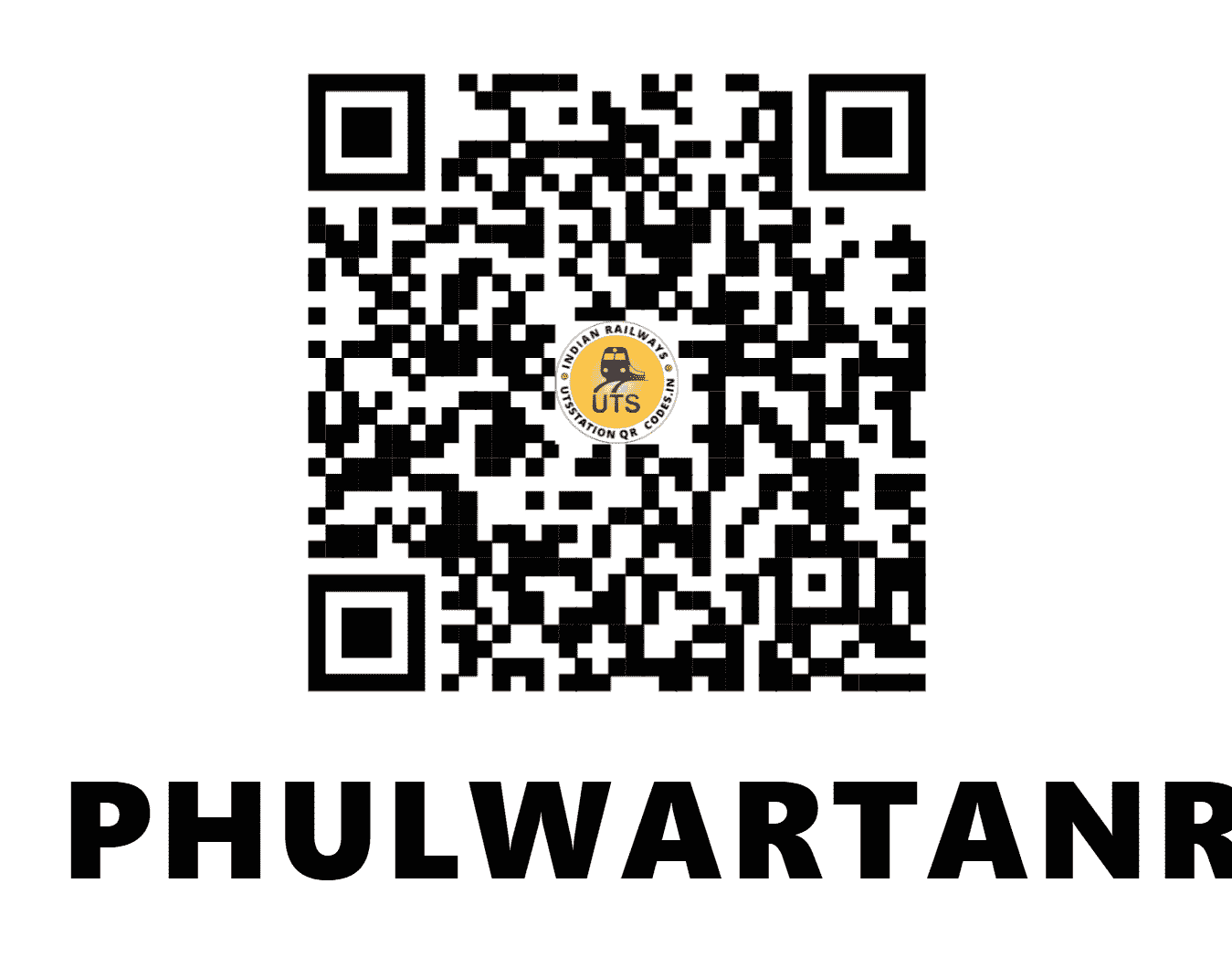 UTS QR Code for PHULWARTANR - PLJE (EC - JHARKHAND)