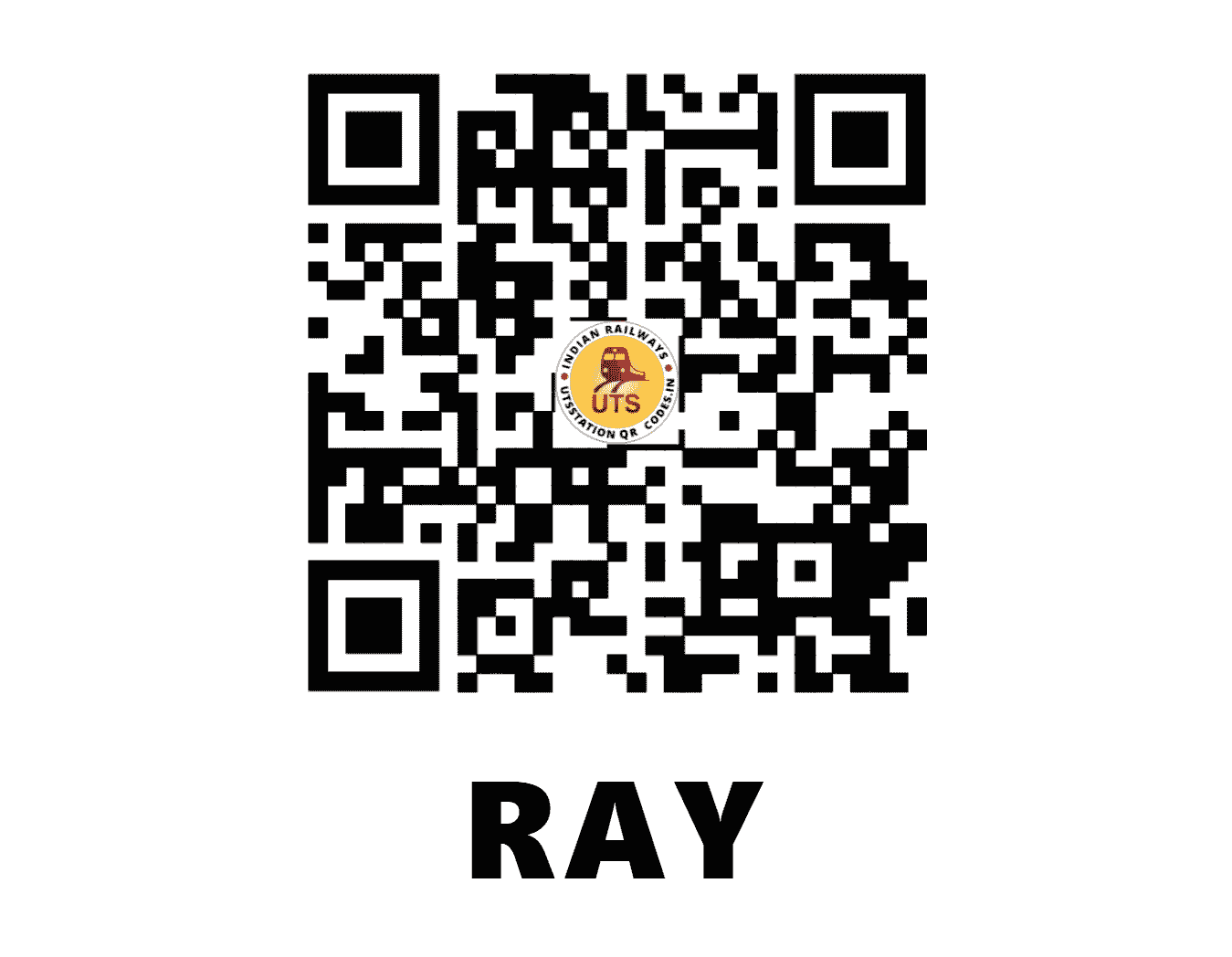 UTS QR Code for RAY - RAY (EC - JHARKHAND)