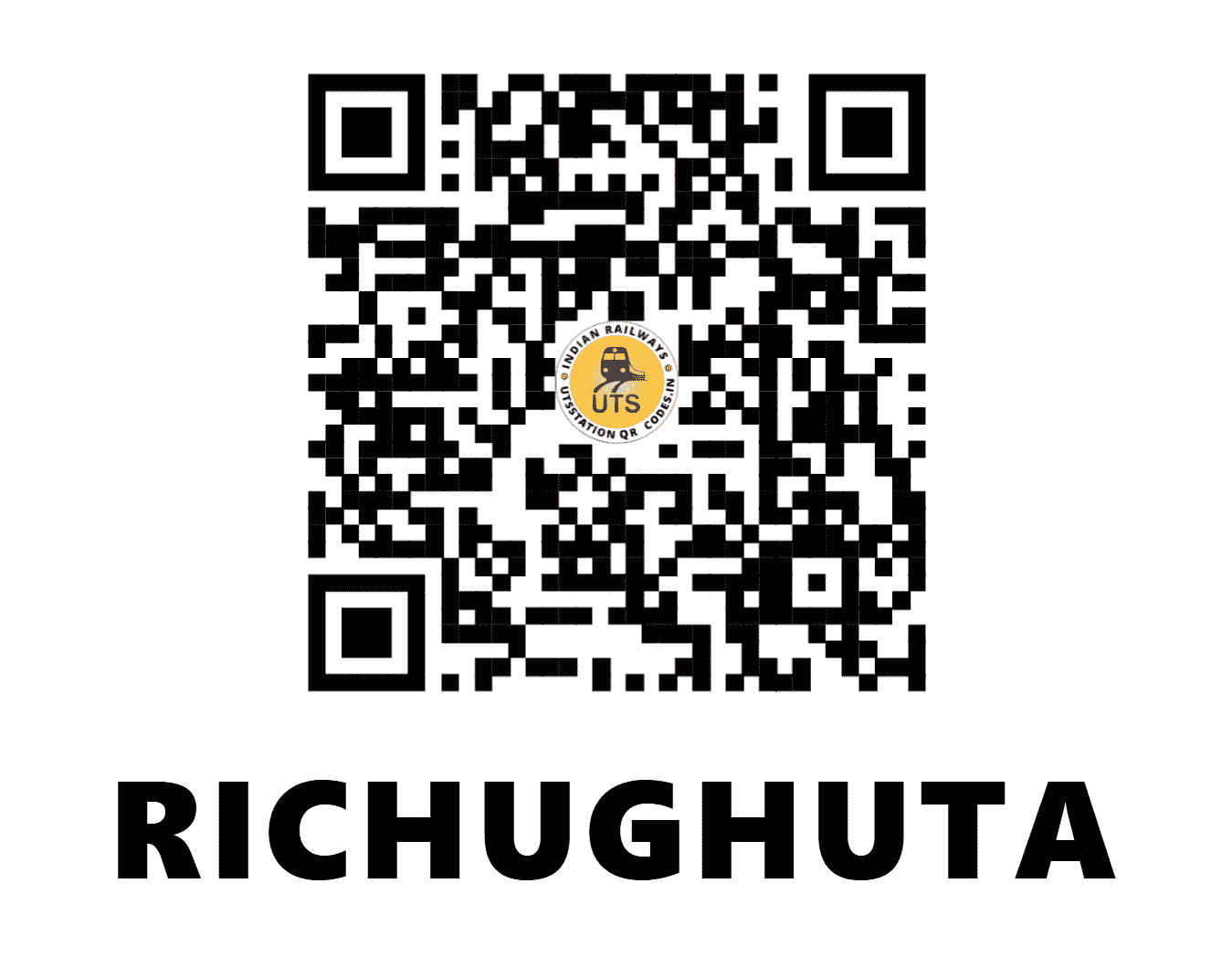 UTS QR Code for RICHUGHUTA - RCGT (EC - JHARKHAND)
