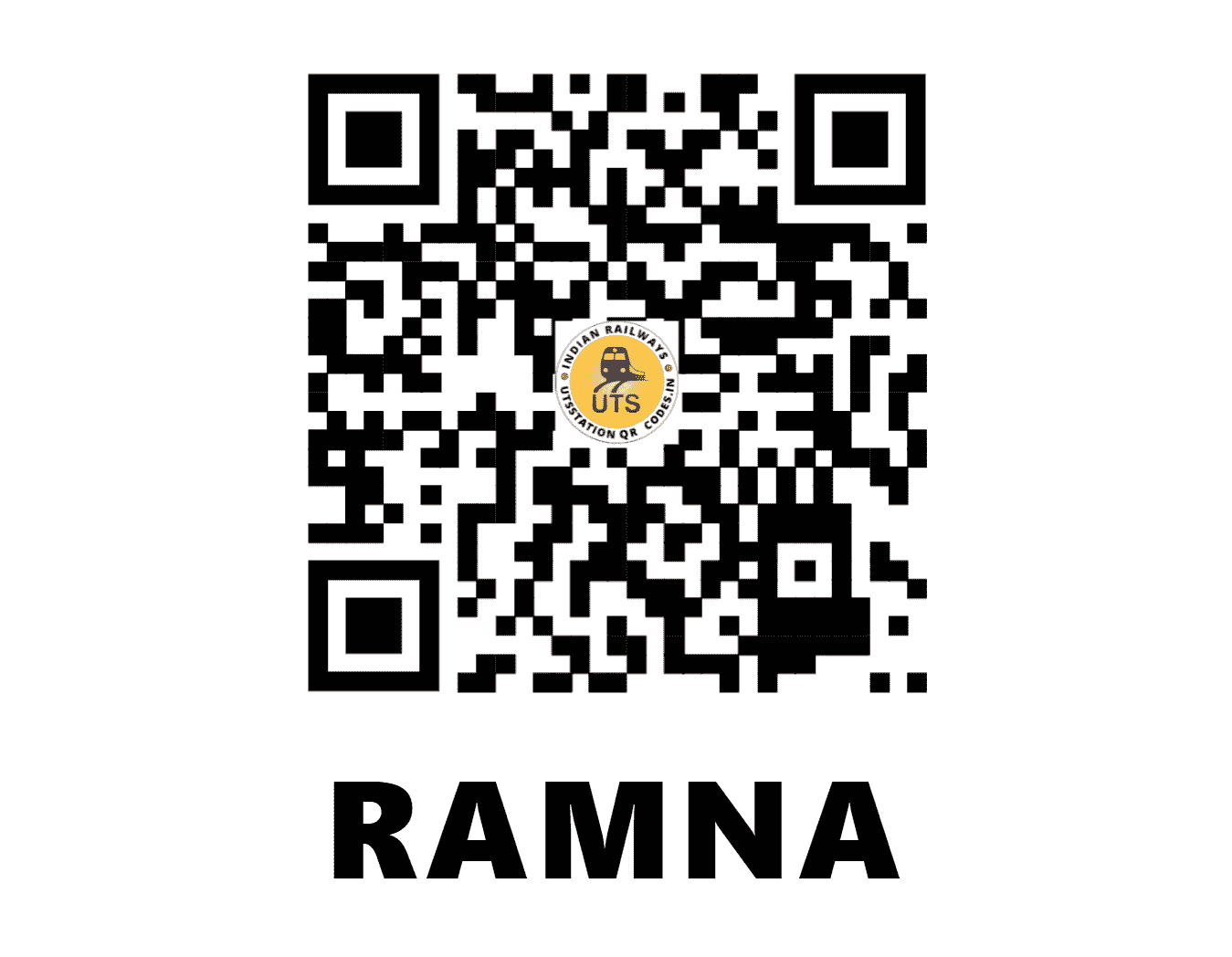 UTS QR Code for RAMNA - RMF (EC - JHARKHAND)