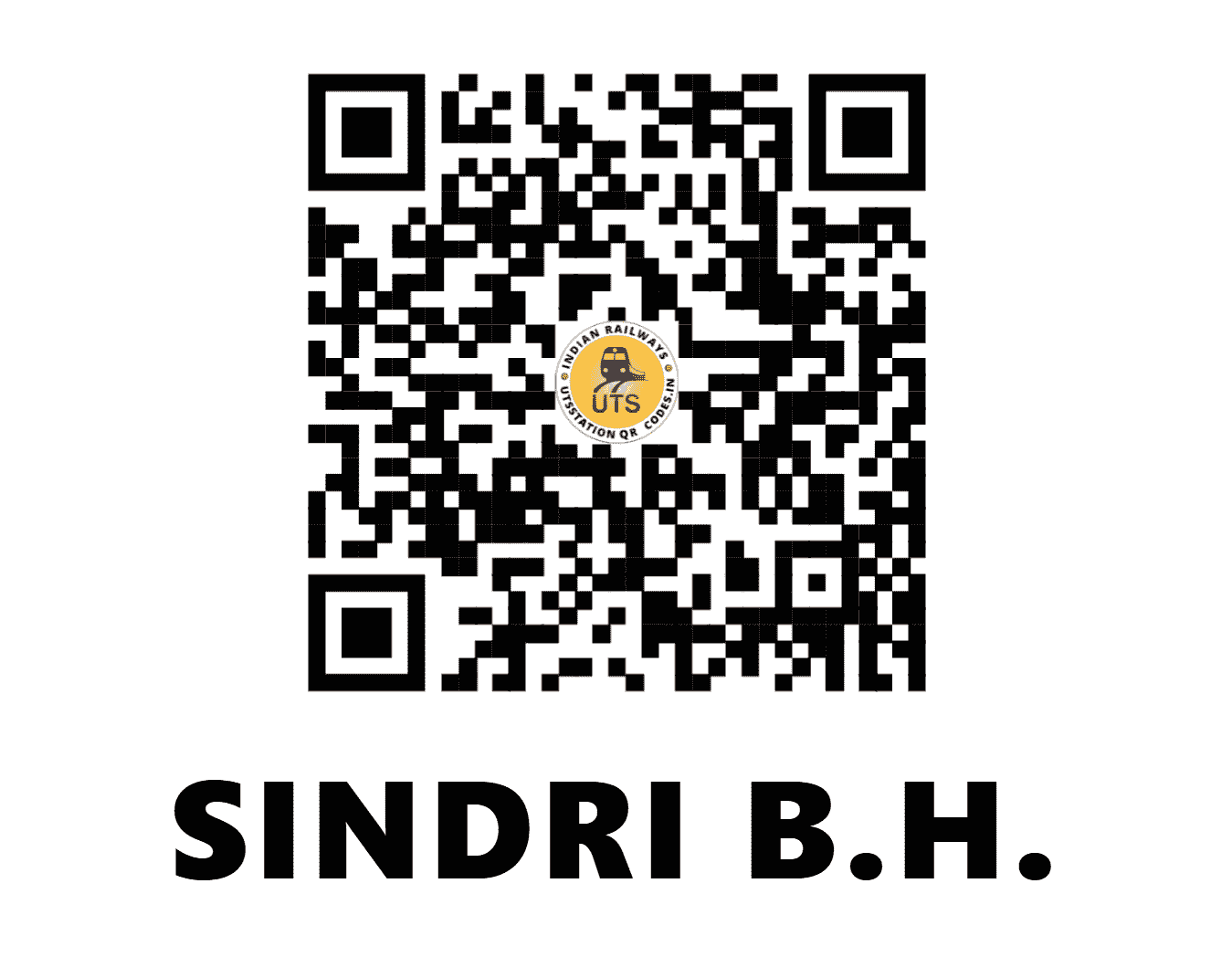 UTS QR Code for SINDRI B.H. - SDBH (EC - JHARKHAND)