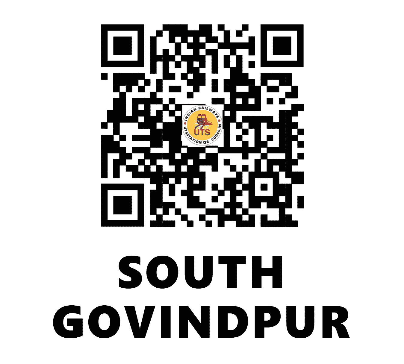 UTS QR Code for SOUTH GOVINDPUR - SGK (EC - JHARKHAND)