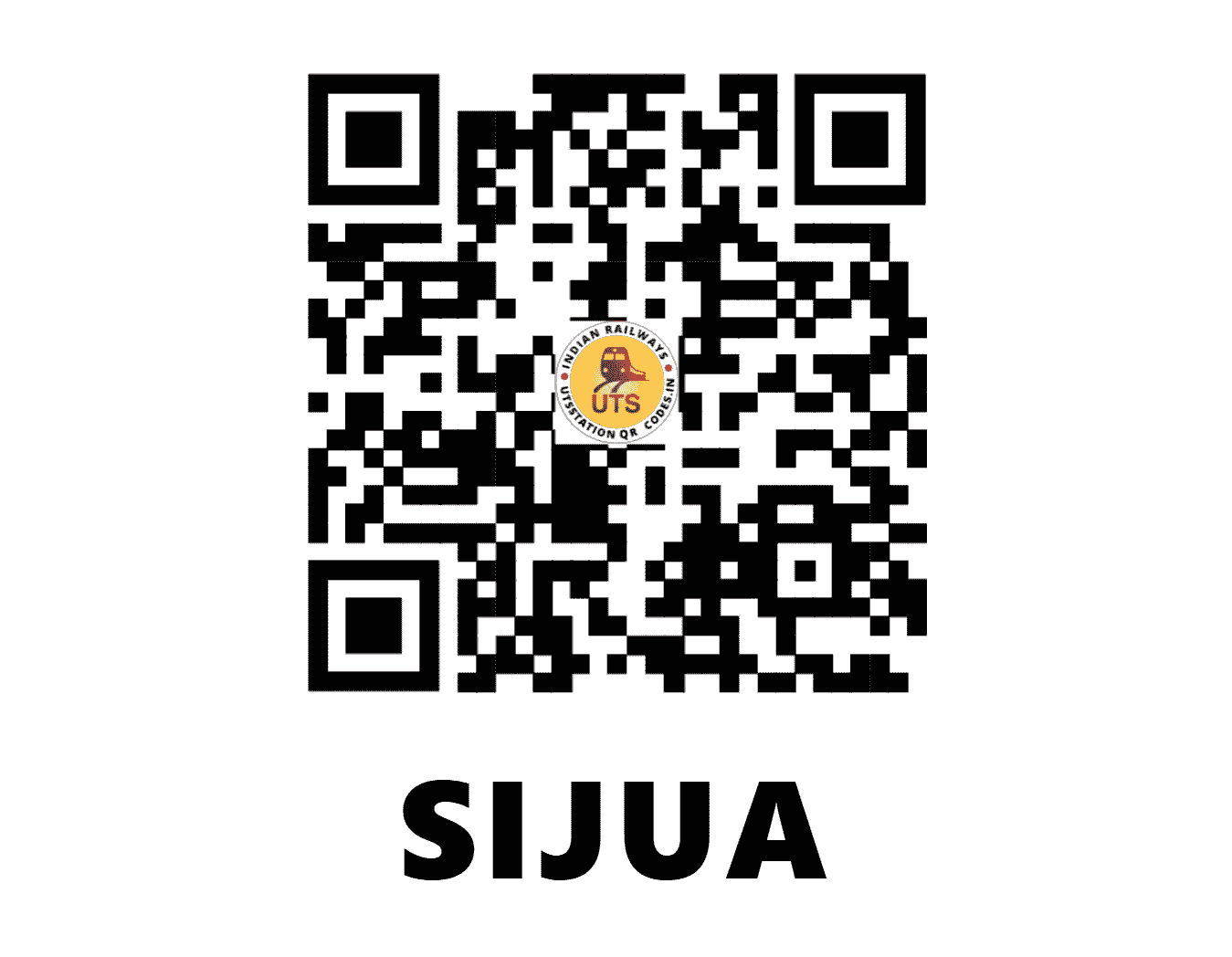 UTS QR Code for SIJUA - SJA (EC - JHARKHAND)