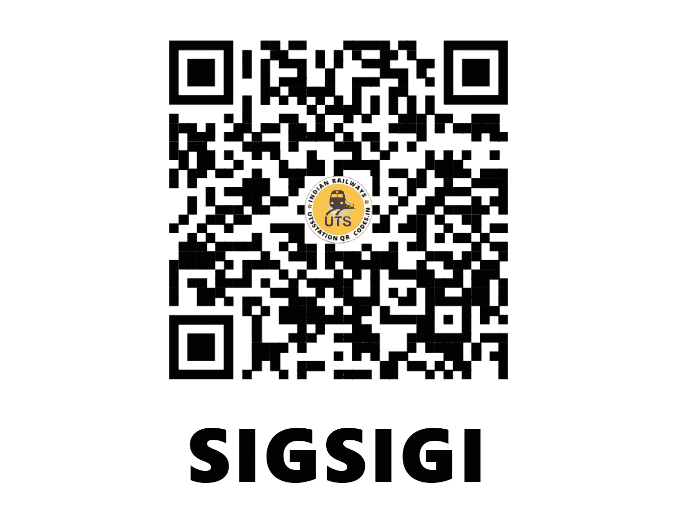 UTS QR Code for SIGSIGI - SQS (EC - JHARKHAND)