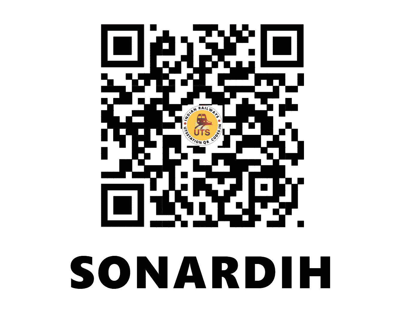 UTS QR Code for SONARDIH - SZE (EC - JHARKHAND)