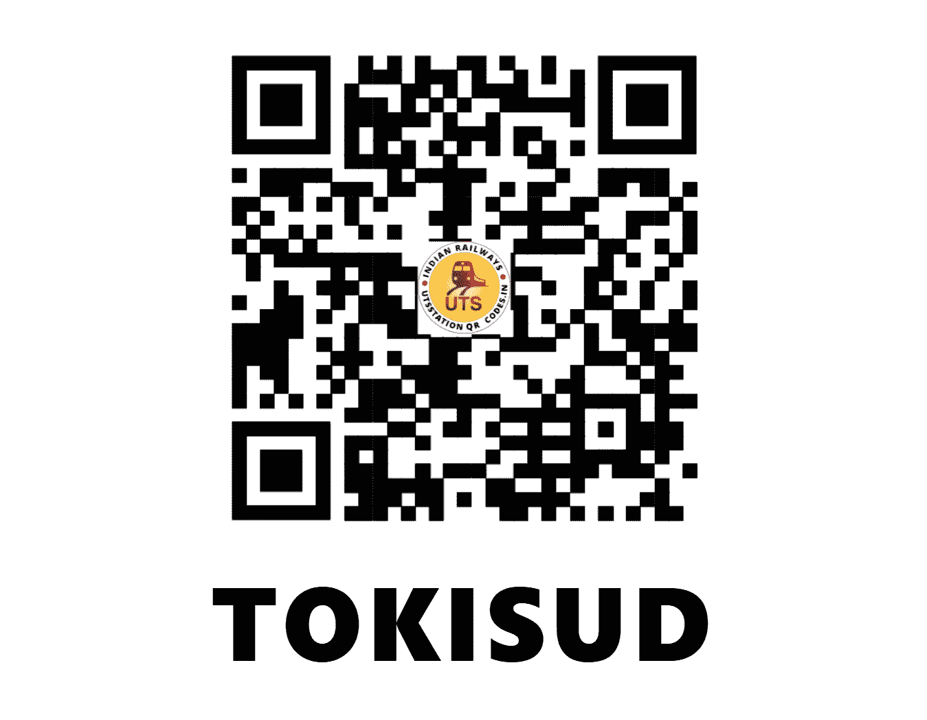 UTS QR Code for TOKISUD - TKS (EC - JHARKHAND)